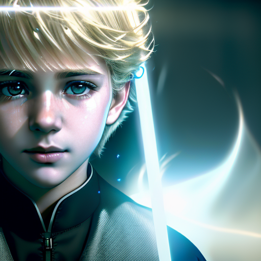 A cinematic sequence of Cole, surrounded by an ethereal light, reaching out to the spectral forms with compassion in his eyes, the ghosts gradually dissipating into a peaceful glow under the sword's illumination.